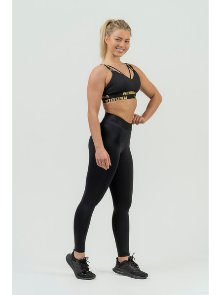 Nebbia NEBBIA Dámská sportovní podprsenka s výstuží INTENSE Iconic 844 Gold Nebbia