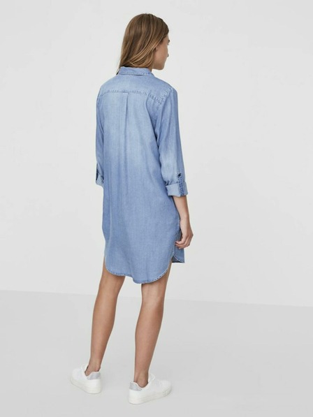 Vero Moda Světle modré džínové košilové šaty VERO MODA Silla