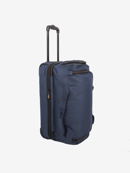 Travelite Cestovní taška Travelite Basics Wheeled duffle S Navy/orange