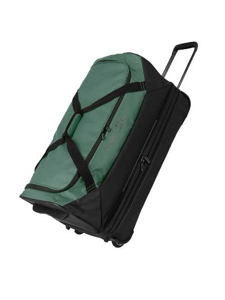 Travelite Cestovní taška Travelite Basics Wheeled Duffle exp. Black/green