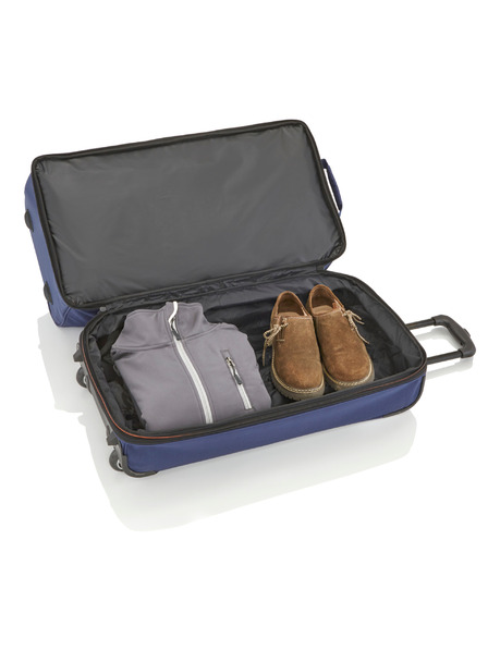 Travelite Cestovní taška Travelite Basics Wheeled duffle L Navy/orange