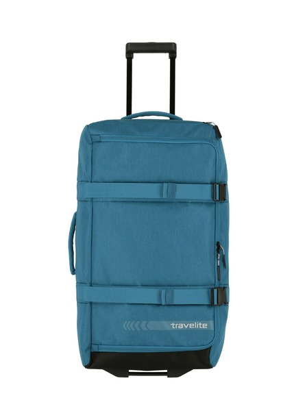 Travelite Cestovní taška Travelite Kick Off Wheeled Duffle L - petrolejová