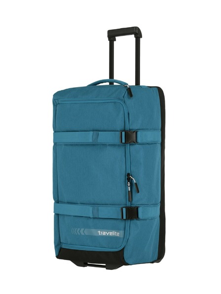 Travelite Cestovní taška Travelite Kick Off Wheeled Duffle L - petrolejová