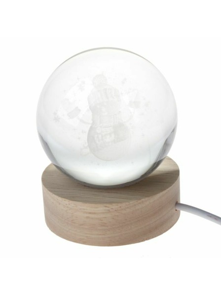 Casa de Engel Svitici skleněná koule na dřevěném podstavci, USB, 0/60