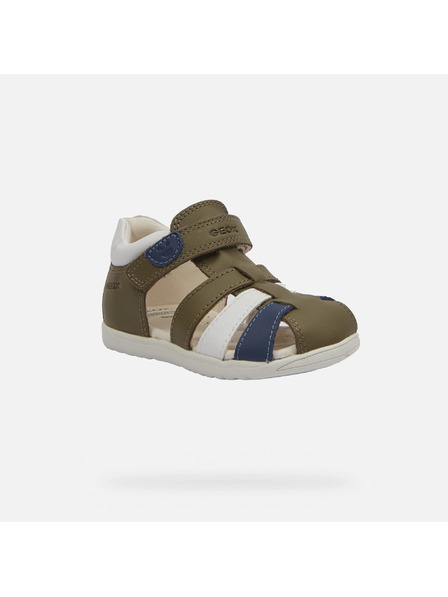 Geox Světle zelené chlapecké sandály Geox Macchia
