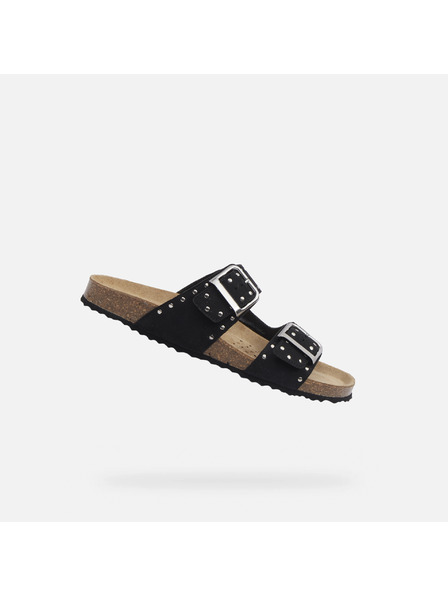 Geox Černé dámské pantofle Geox Brionia R