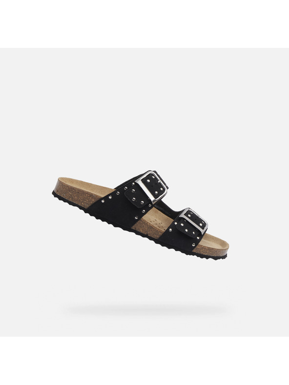 Geox Černé dámské pantofle Geox Brionia R