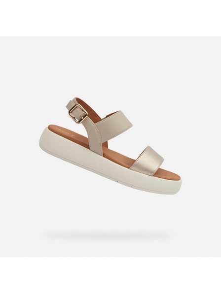 Geox Béžové dámské sandály Geox Camalei