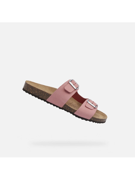 Geox Růžové dámské pantofle Geox Brionia