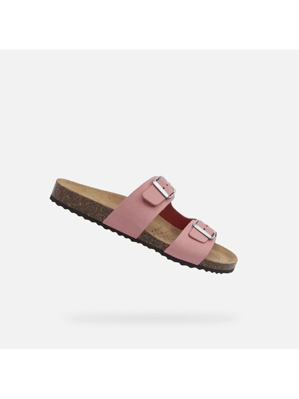 Geox Růžové dámské pantofle Geox Brionia