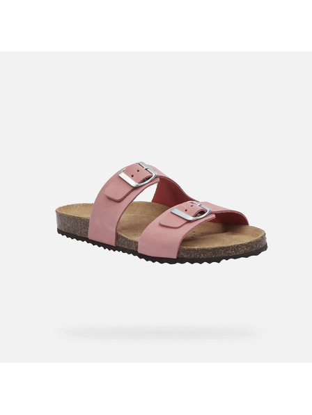 Geox Růžové dámské pantofle Geox Brionia