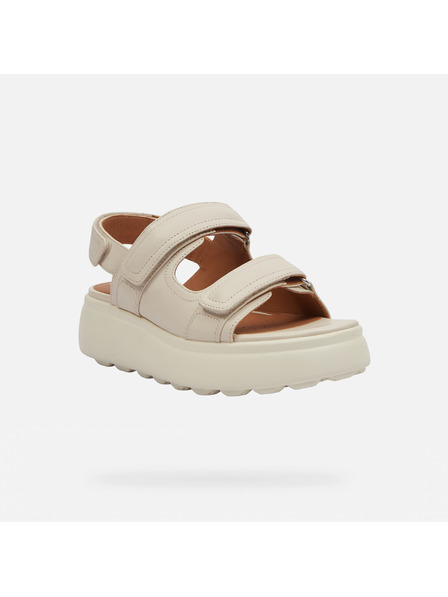 Geox Krémové dámské sandály Geox Spherica EC4.1 S