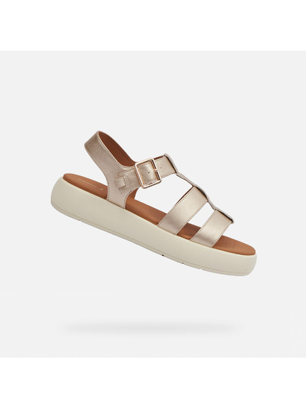 Geox Zlaté dámské sandály Geox Camalei
