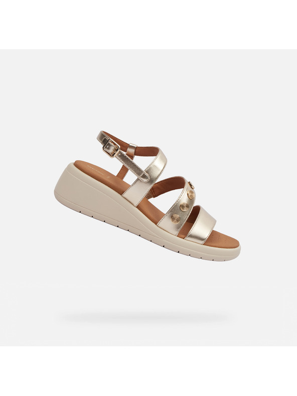 Geox Zlaté dámské sandály Geox Meliconia