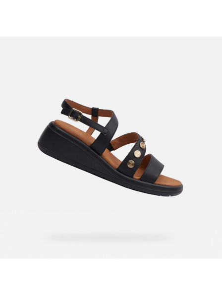 Geox Černé dámské sandály Geox Meliconia