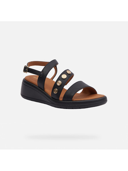Geox Černé dámské sandály Geox Meliconia