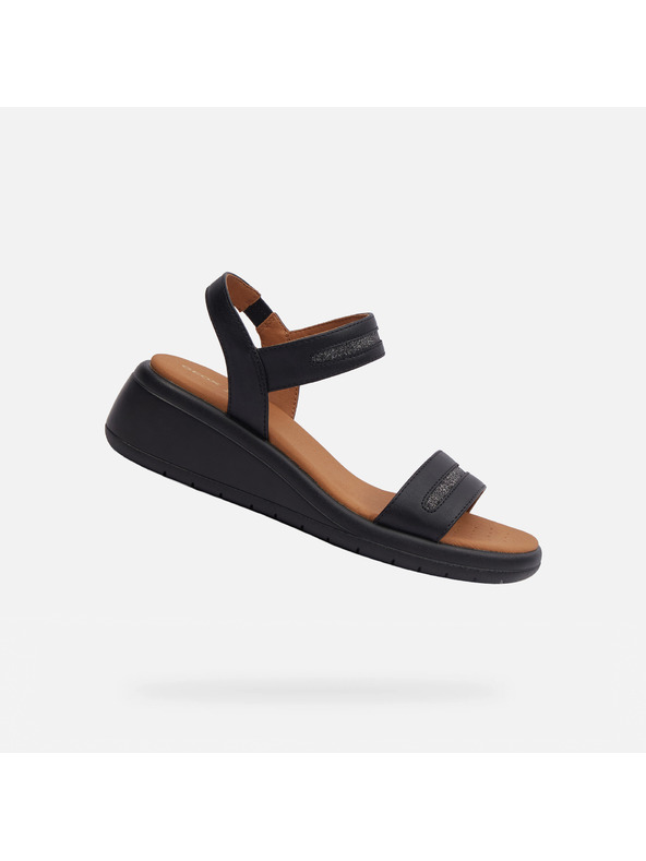 Geox Černé dámské sandály Geox Meliconia