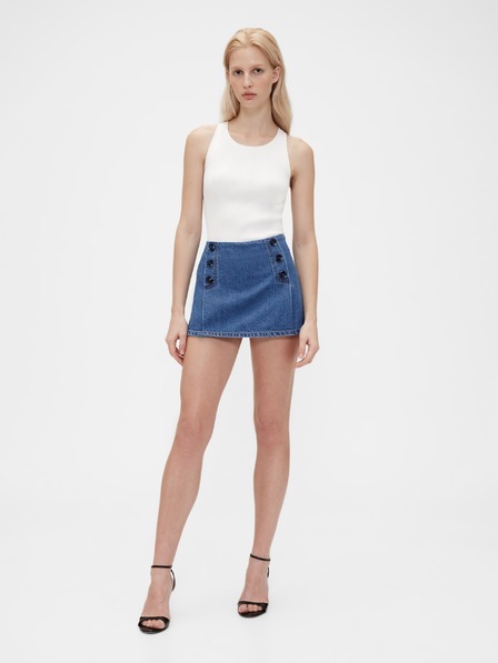 GAP Džínová kraťasová sukně Sailor GapStudio by Zac Posen GAP