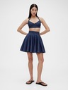 GAP Džínová plisovaná mini sukně GapStudio by Zac Posen GAP