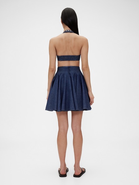 GAP Džínová plisovaná mini sukně GapStudio by Zac Posen GAP
