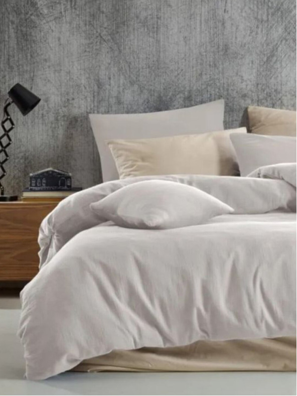 Kvalitex Mušelínové povlečení 140x200, 70x90cm smetanové Kvalitex