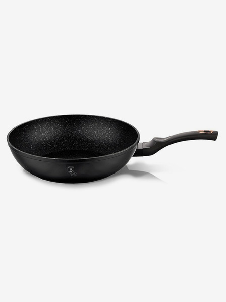 Berlingerhaus Pánev WOK s mramorovým povrchem 30 cm Black Rose Collection BERLINGERHAUS