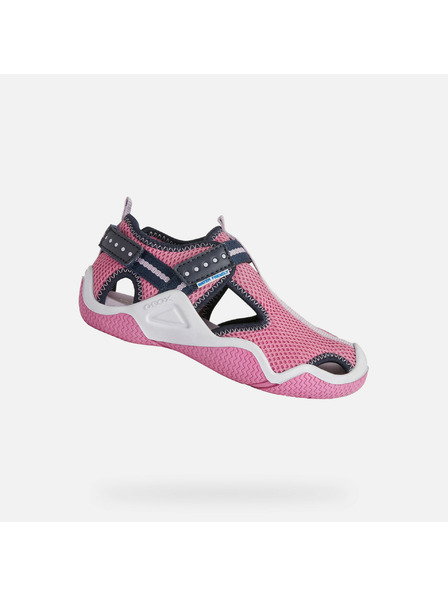 Geox Fialové dívčí sandály Geox Wader