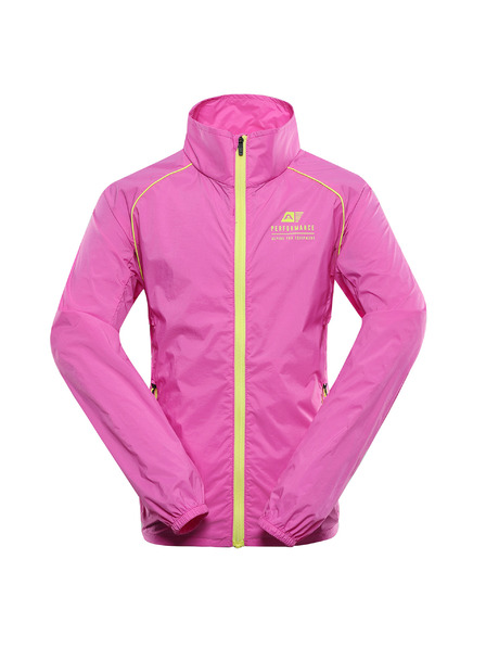 ALPINE PRO Dětská ultralehká bunda s úpravou dwr ALPINE PRO SPINO 2 neon pink