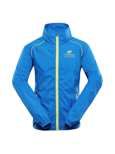 ALPINE PRO Dětská ultralehká bunda s úpravou dwr ALPINE PRO SPINO 2 electric blue lemonade