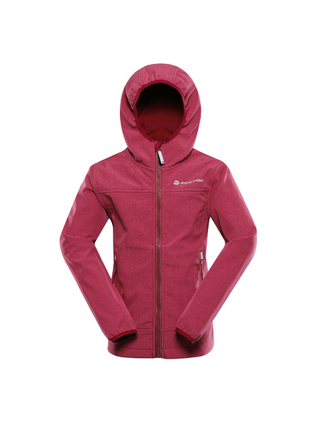 ALPINE PRO Detská softshellová bunda s membránou ALPINE PRO OMANO 2 raspberry