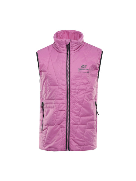 ALPINE PRO Dětská ultralehká vesta s impregnací ALPINE PRO BERFO cyclamen
