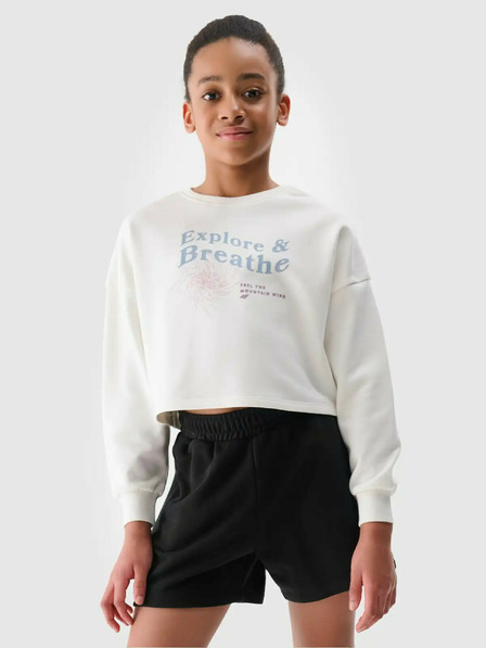 4F Dívčí cropped mikina 4F