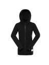 ALPINE PRO Dětská bavlněná mikina s kapucí ALPINE PRO LOKKO black