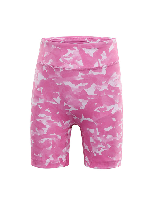 ALPINE PRO Dětské krátké rychleschnoucí legíny ALPINE PRO ELO neon pink varianta pb