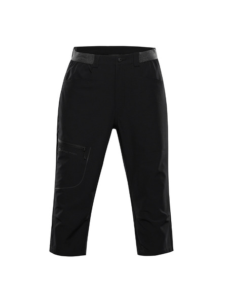 ALPINE PRO Pánské softshellové capri kalhoty ALPINE PRO WEDER 2 black