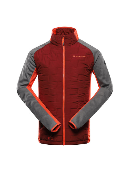 ALPINE PRO Pánská mikina z merino výplní ALPINE PRO JORW merlot