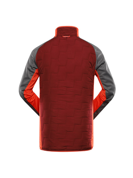 ALPINE PRO Pánská mikina z merino výplní ALPINE PRO JORW merlot