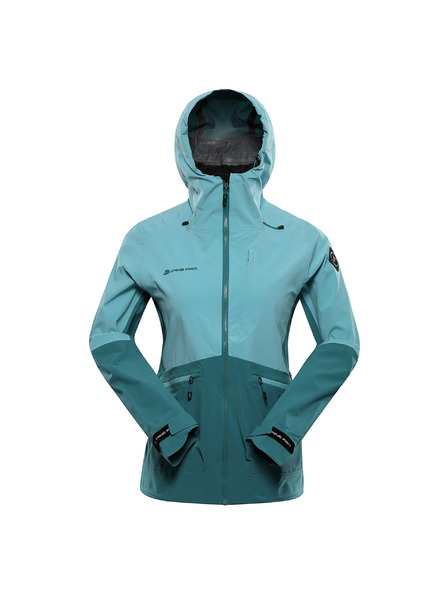 ALPINE PRO Dámská nepromokavá bunda s ptx membránou ALPINE PRO ZARRA aqua sea
