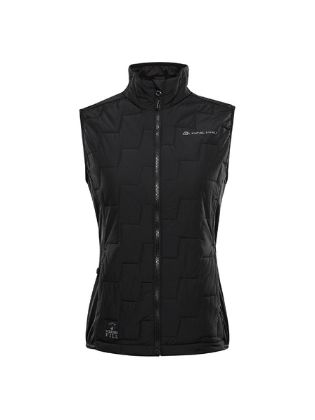 ALPINE PRO Dámská hřejivá vesta s merino výplní ALPINE PRO NERCA black