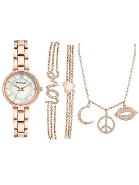Anne Klein Růžovozlaté dámské hodinky Anne Klein