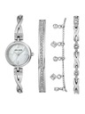 Anne Klein Stříbrná dámská souprava hodinek a šperků Anne Klein