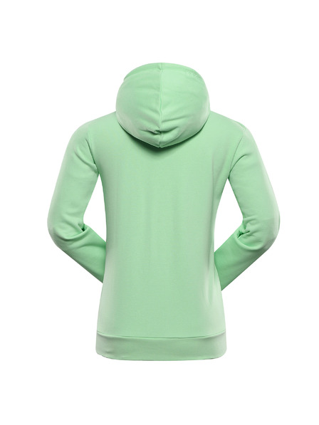 ALPINE PRO Dámská bavlněná mikina ALPINE PRO LOKKA paradise green