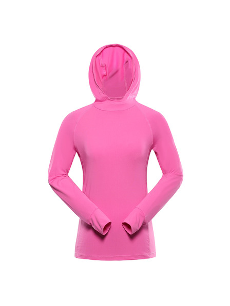 ALPINE PRO Dámská funkční mikina s reflexními prvky ALPINE PRO IZARA neon pink