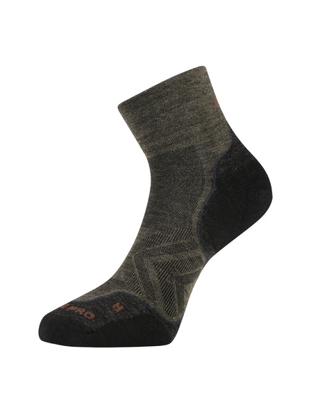 ALPINE PRO Antibakteriální ponožky z merino vlny ALPINE PRO DERERE stone gray