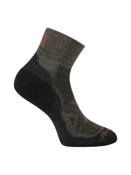 ALPINE PRO Antibakteriální ponožky z merino vlny ALPINE PRO DERERE stone gray