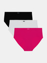 Under Armour Dámské kalhotky Under Armour UA Ess Stretch NS HIP (3ks)