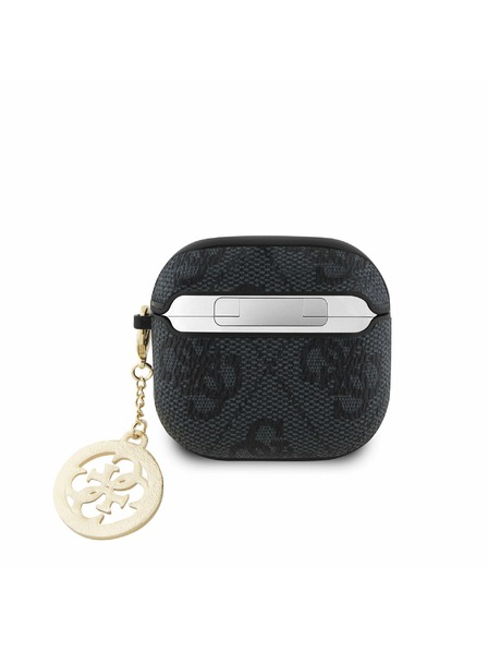 Guess Guess 4G Script PC/PU Charm Pouzdro pro AirPods 4 Black