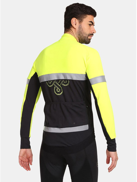 Kilpi Žluto-černá pánská softshellová cyklistická bunda Kilpi NERETO-M