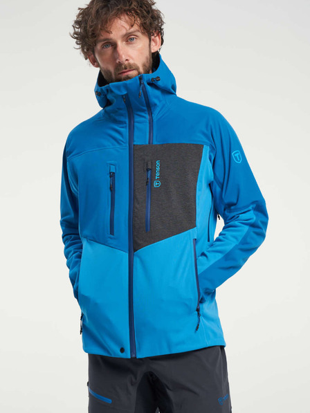 Tenson pánská skialpová softshellová bunda TENSON Touring Softshell M tyrkysová