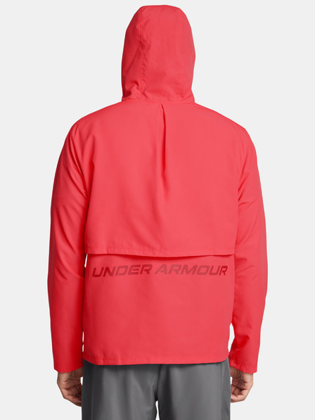 Under Armour Pánská bunda Under Armour UA Launch Hooded Jacket-RED